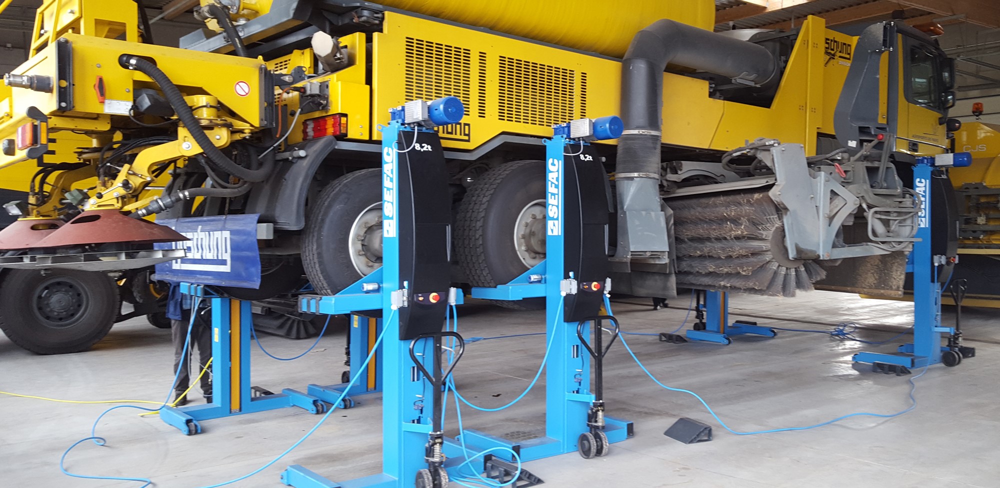 Colonnes de levage filaire